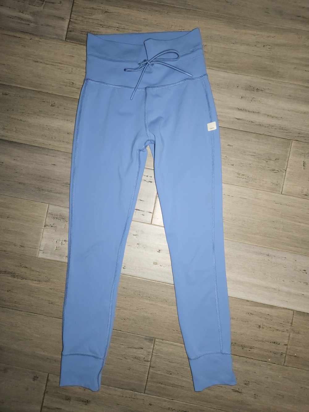 Vuori DAILY Blue High-Rise Drawstring Leggings
